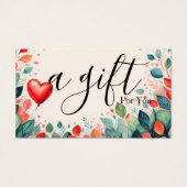 Eenvoudig en modern bedrijfscadeaubon visitekaartje (Voorkant)