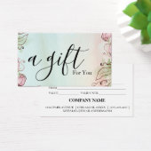 Eenvoudig en modern bedrijfscadeaubon visitekaartje (Bureau)