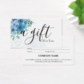 Eenvoudig en modern bedrijfscadeaubon visitekaartje (Bureau)