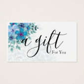 Eenvoudig en modern bedrijfscadeaubon visitekaartje (Voorkant)