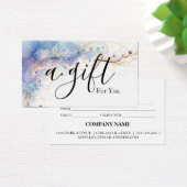 Eenvoudig en modern bedrijfscadeaubon visitekaartje (Bureau)