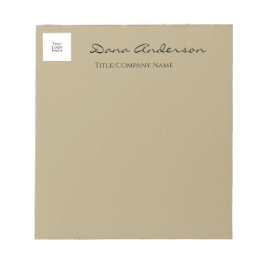 Eenvoudig en modern Black and Tan Company Notitieb Notitieblok