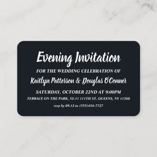 Eenvoudig en modern, de Uitnodiging van het Ticket (Voorkant)