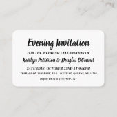 Eenvoudig en modern, de Uitnodiging van het Ticket (Voorkant)