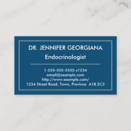 Eenvoudig en modern Endocrinoloog Visitekaartje