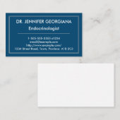 Eenvoudig en modern Endocrinoloog Visitekaartje (Voorkant / Achterkant)