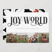 Eenvoudig en modern feestdagenkaart (Voorkant / Achterkant)