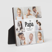 Eenvoudig en modern | Foto-collage voor Papa Fotoplaat (Voorkant)