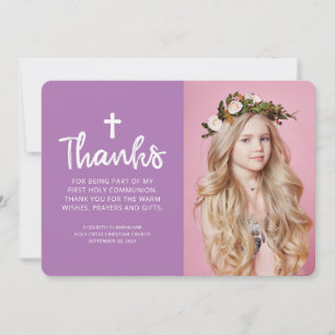 Eenvoudig en modern Foto crosscommuniqué Bedankt