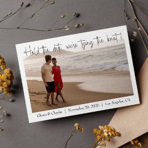 Eenvoudig en modern Houd de datum foto Save The Date