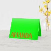 Eenvoudig en modern, lichtgroen en Oranje - op maa Kaart (Gele Bloem)