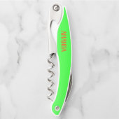 Eenvoudig en modern, lichtgroen en Oranje - op maa Kurkentrekker (Voorkant)