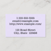 Eenvoudig en modern paralegaal Visitekaartje (Achterkant)