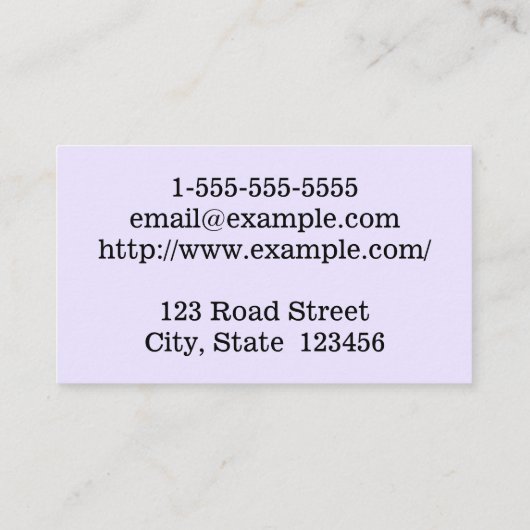 Eenvoudig en modern paralegaal Visitekaartje (Achterkant)