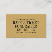 Eenvoudig en modern, Raffle Ticket Fundraiser Even (Voorkant)