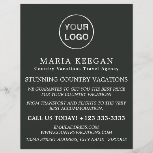 Eenvoudig en modern reisbureau Adverteren brochure (Voorkant)