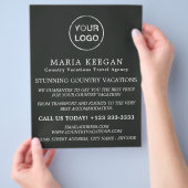 Eenvoudig en modern reisbureau Adverteren brochure (Hand)