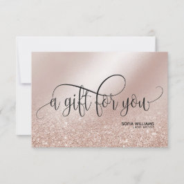 Eenvoudig en modern Roos Gold Certificate Cadeauka