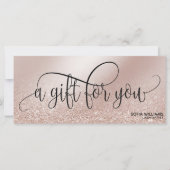 Eenvoudig en modern Roos Gold Certificate Cadeauka (Voorkant)