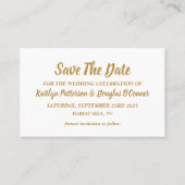 Eenvoudig en modern, sparen de Kaart van de Datum Visitekaartje (Voorkant)