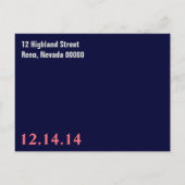 Eenvoudig en modern sparen het Briefkaart van de D (Achterkant)