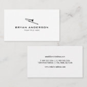 Eenvoudig en modern Trombone-Visitekaartje Visitekaartje (Voorkant / Achterkant)