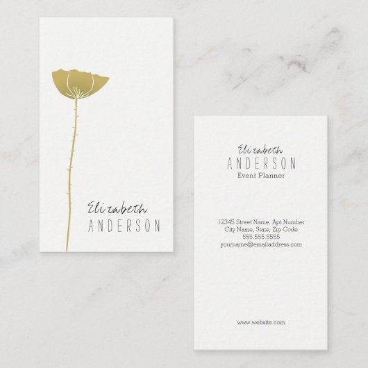 Eenvoudig en modern Visitekaartje (Voorkant / Achterkant)