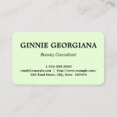 Eenvoudig en modern Visitekaartje van consultant m (Voorkant)