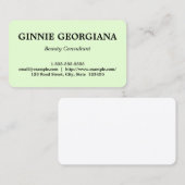 Eenvoudig en modern Visitekaartje van consultant m (Voorkant / Achterkant)