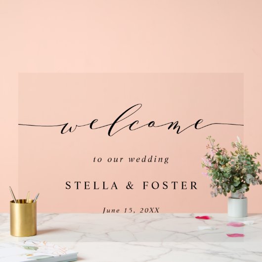 Eenvoudig en modern Weddenschap Acryl Bord (Huwelijk)