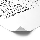 Eenvoudig en modern weddenschappen poster (Hoek)