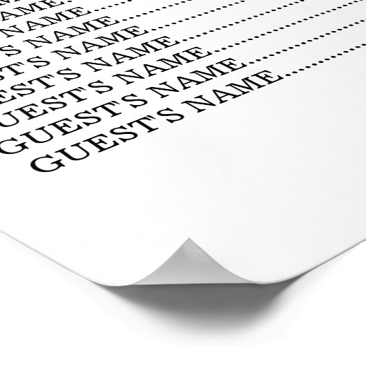 Eenvoudig en modern weddenschappen poster (Hoek)