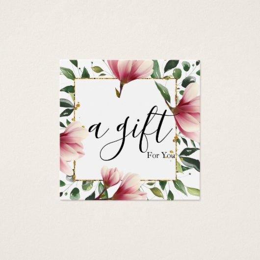 Eenvoudig en modern zakelijk vierkante visitekaartjes (Voorkant)