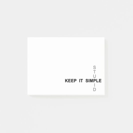 Eenvoudig en moedig houden post-it® notes (Voorkant)