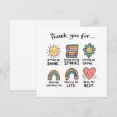 Eenvoudig en Mooie Bedankkaart (Voorkant / Achterkant)