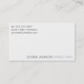 Eenvoudig en Netjes Professioneel Visitekaartje (Voorkant)