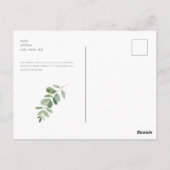 Eenvoudig en olievlek zwart huwelijk Bewaar onze d Briefkaart (Achterkant)