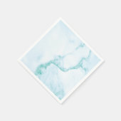 Eenvoudig en perfect turquoise marmeren servet (Hoek)