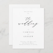 Eenvoudig en prachtig sparen de Kaart van de Datum (Voorkant / Achterkant)