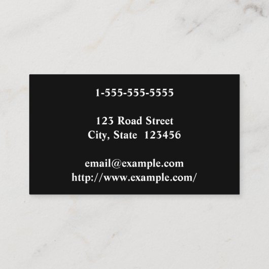 Eenvoudig en professioneel Advocate Visitekaartje (Achterkant)