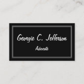 Eenvoudig en professioneel Advocate Visitekaartje (Voorkant)