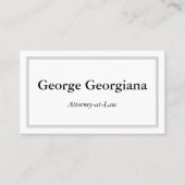 Eenvoudig en professioneel, met drieletterige rand visitekaartje (Voorkant)