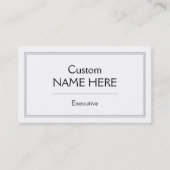 Eenvoudig en professioneel Visitekaartje (Voorkant)