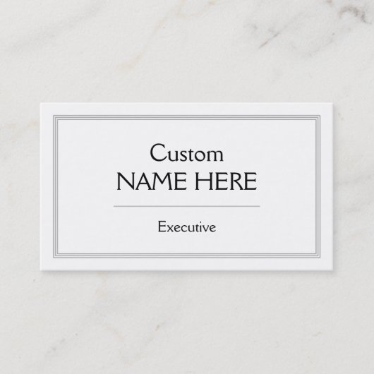 Eenvoudig en professioneel Visitekaartje (Voorkant)