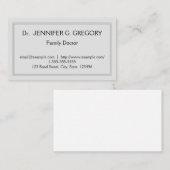 Eenvoudig en professioneel Visitekaartje van de Do (Voorkant / Achterkant)