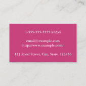 Eenvoudig en professioneel Visitekaartje voor derm (Achterkant)