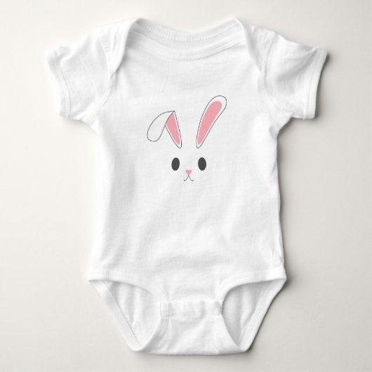 Eenvoudig en Schattige Easter Bunny Rabbit | kostu Romper (Voorkant)