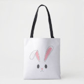 Eenvoudig en Schattige Easter Bunny Rabbit | Tote  Tote Bag (Voorkant)