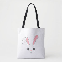 Eenvoudig en Schattige Easter Bunny Rabbit | Tote  Tote Bag