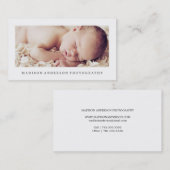 Eenvoudig en schoon 2 | Visitekaartjes voor fotogr (Voorkant / Achterkant)